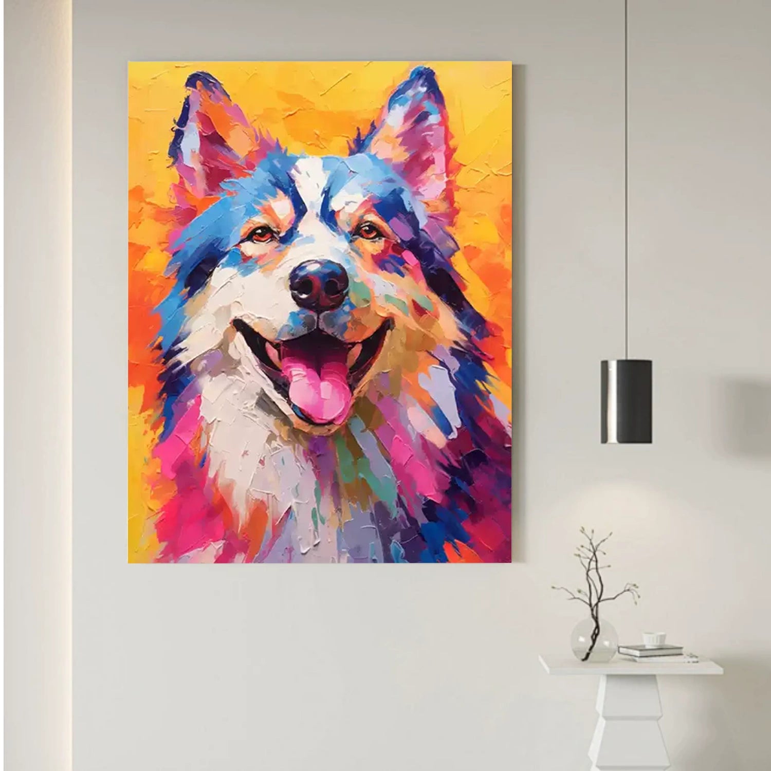 Abstract Animal Dog Wall Art #AL112