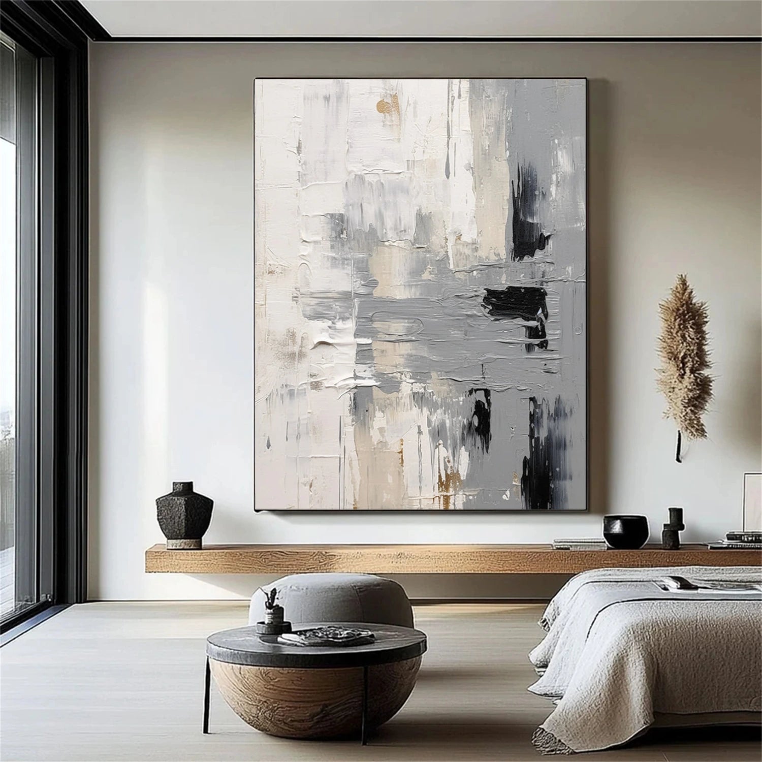 Abstract Textured Canvas Art #WS945