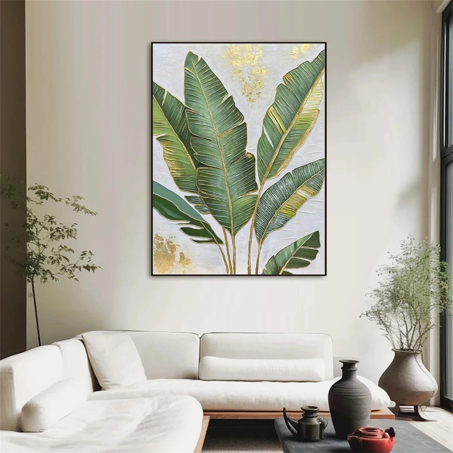 Flower & Tree Abstract Textured Wall Art #ML114