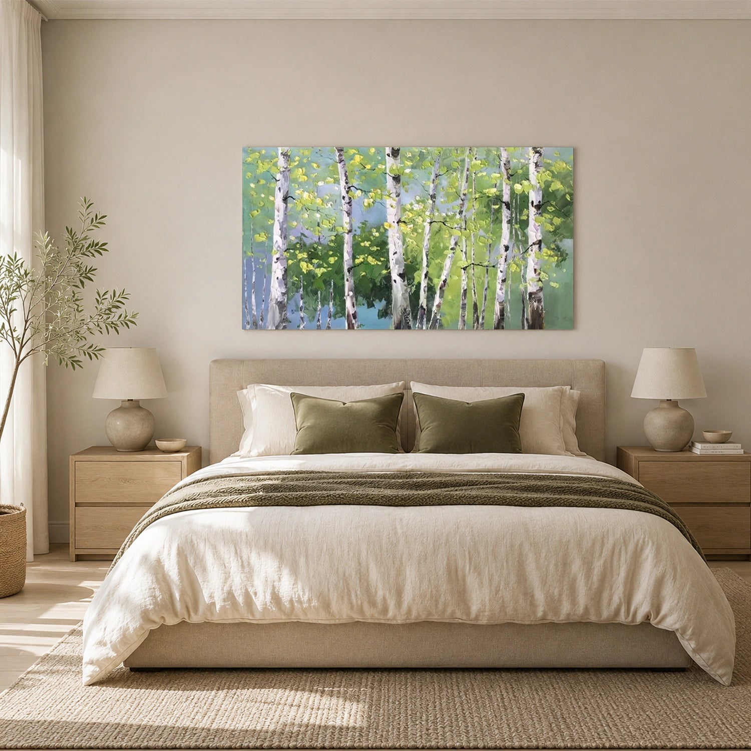 Flower & Tree Abstract Textured Wall Art #ML284