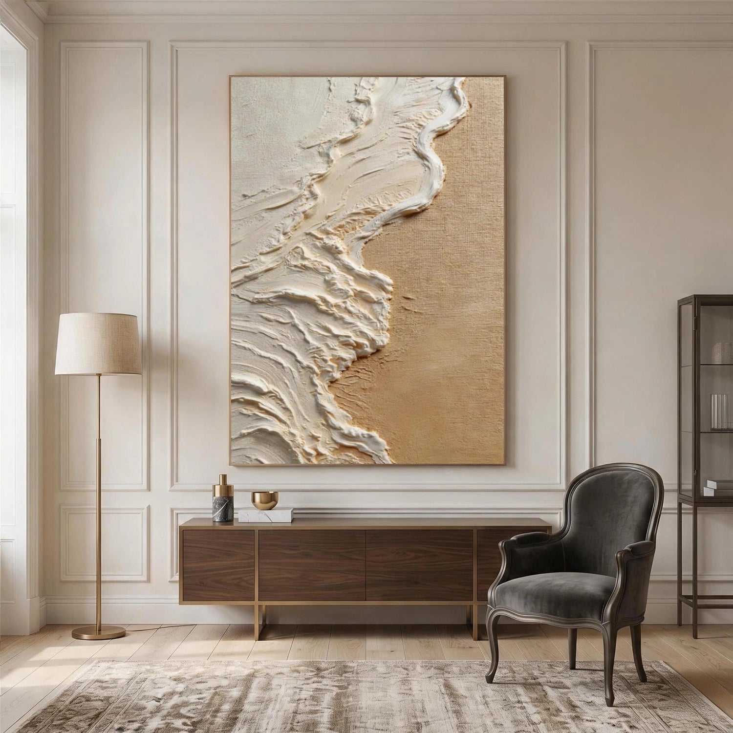 Sea & Sky Abstract Textured Wall Art #MS304