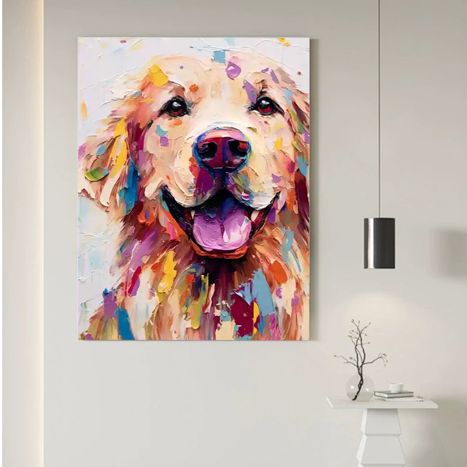 Abstract Animal Dog Wall Art #AL111