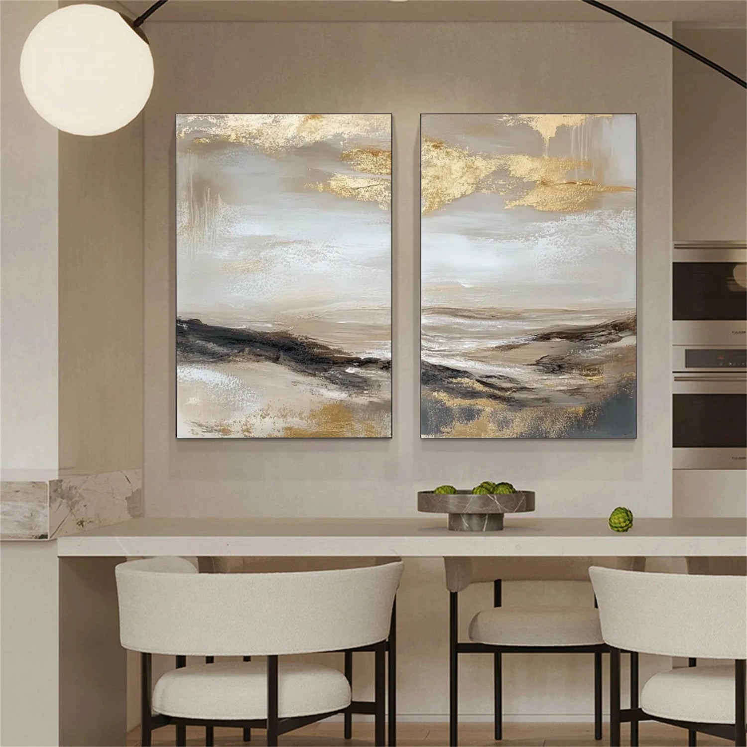 Abstract Canvas Art Set of 2 #WS859