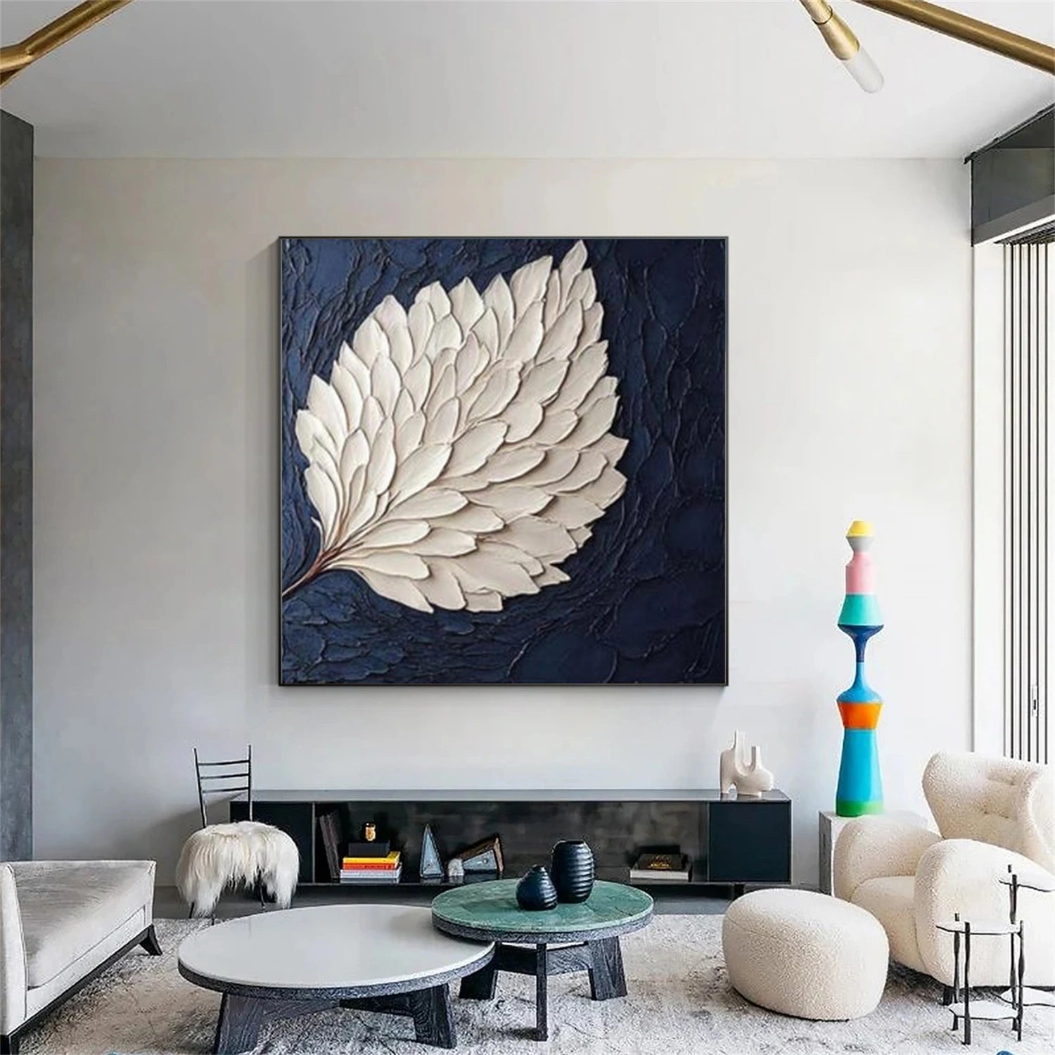 Flower & Tree Abstract Textured Wall Art #ML209