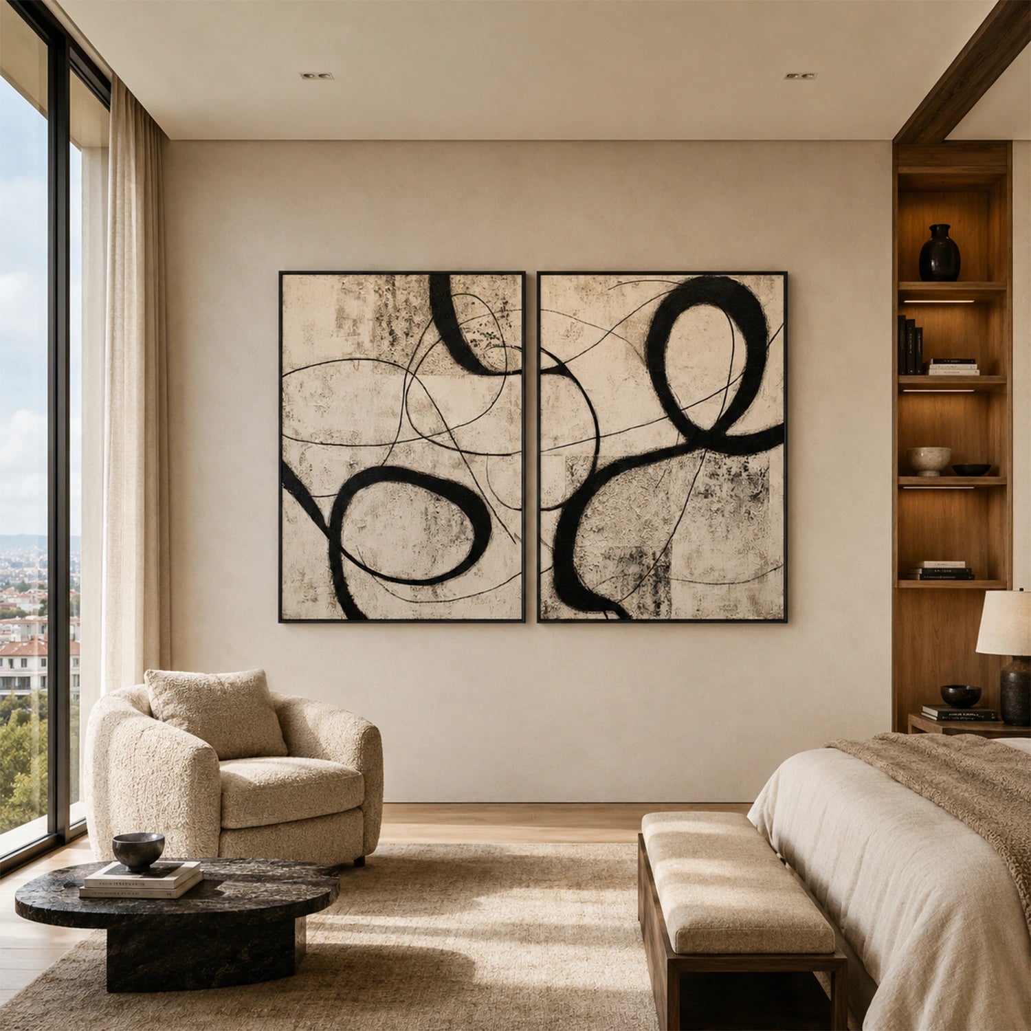 Wabi Sabi Canvas Art Set of 2 #WS1105