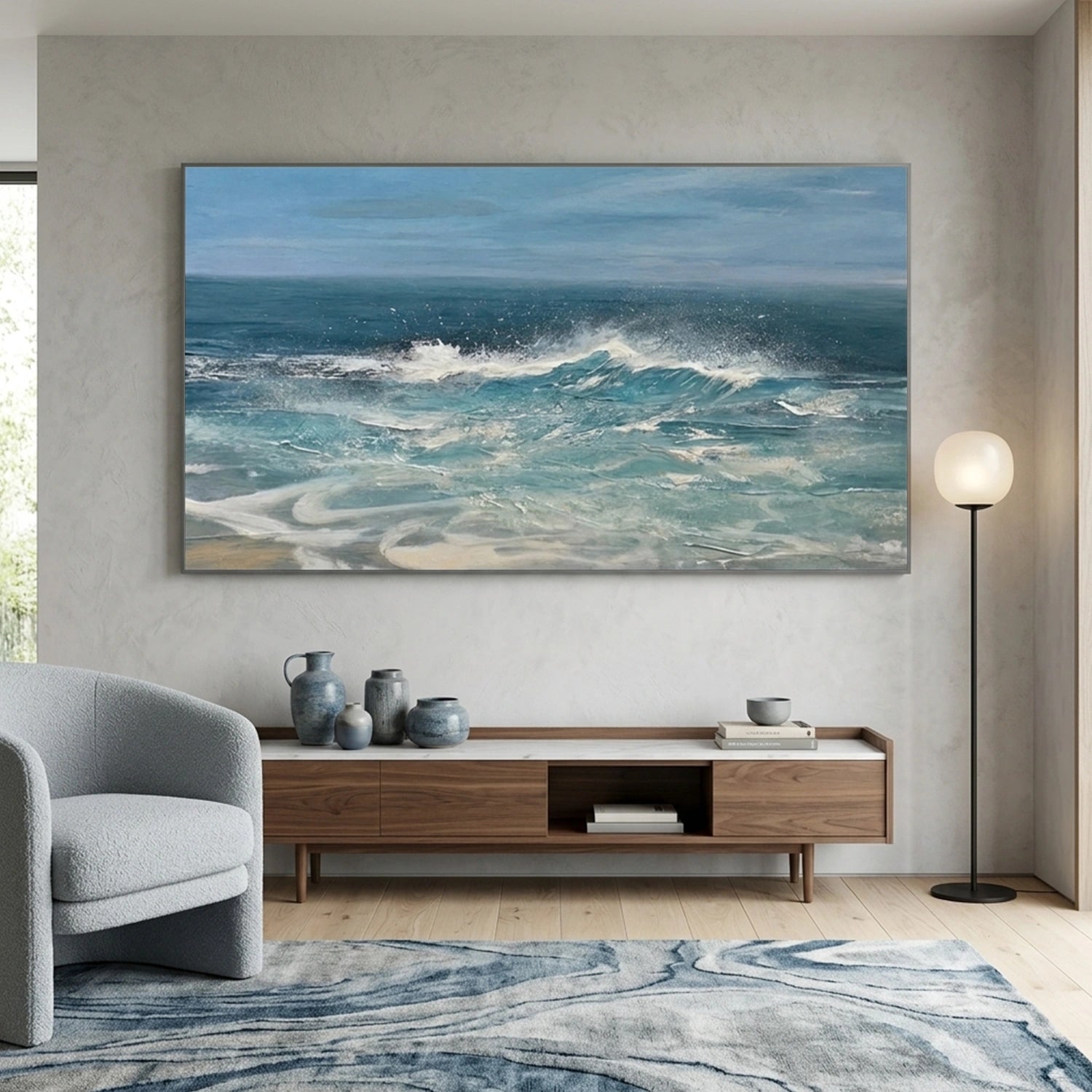 Sea & Sky Abstract Wall Art #MS307