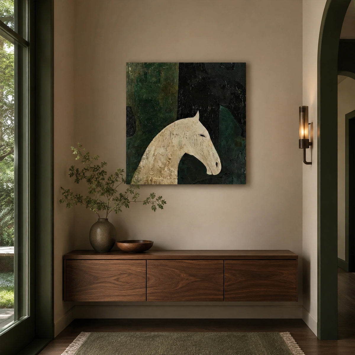 Abstract Animal Horse Wall Art #AL228