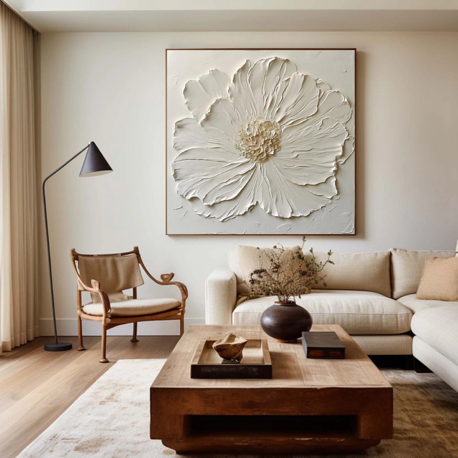 Flower & Tree Abstract Textured Wall Art #ML208