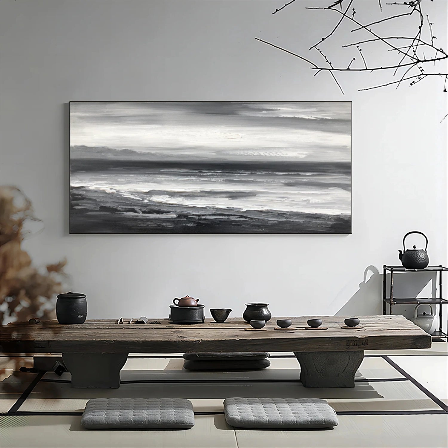 Sea & Sky Abstract Textured Wall Art #MS182