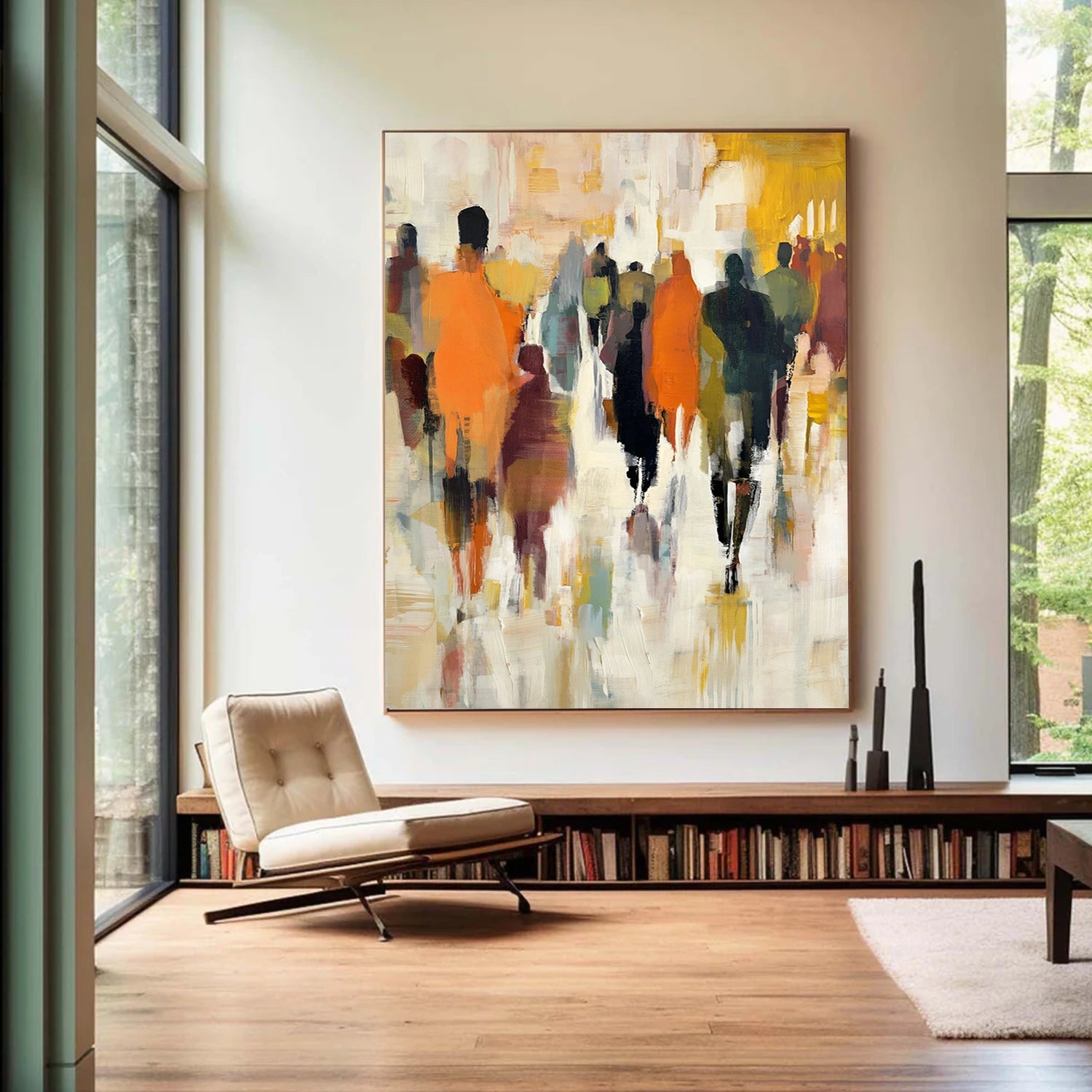 Colorful Abstract Portrait Wall Art #AP087