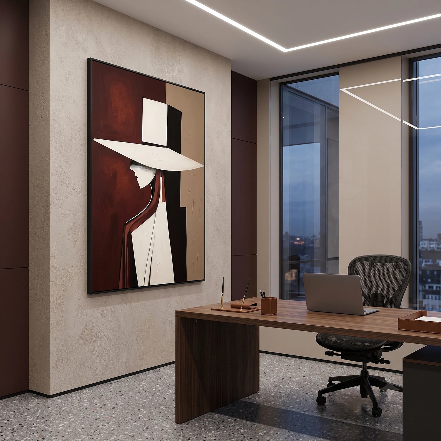 Abstract Portrait Wall Art #AP137