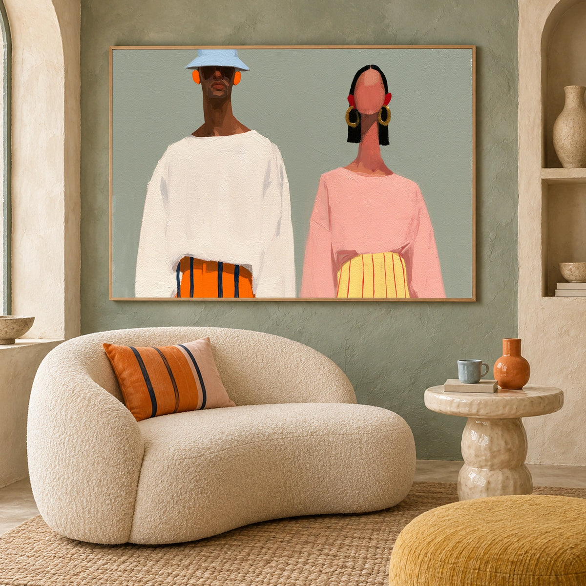 Abstract Portrait Wall Art #AP152
