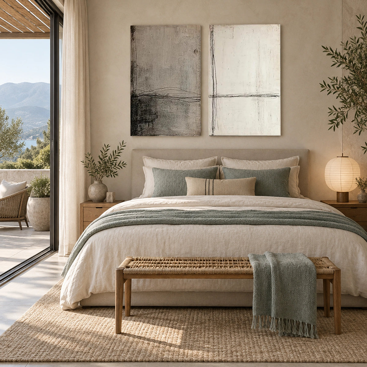 Wabi Sabi Canvas Art Set of 2 #WS1226