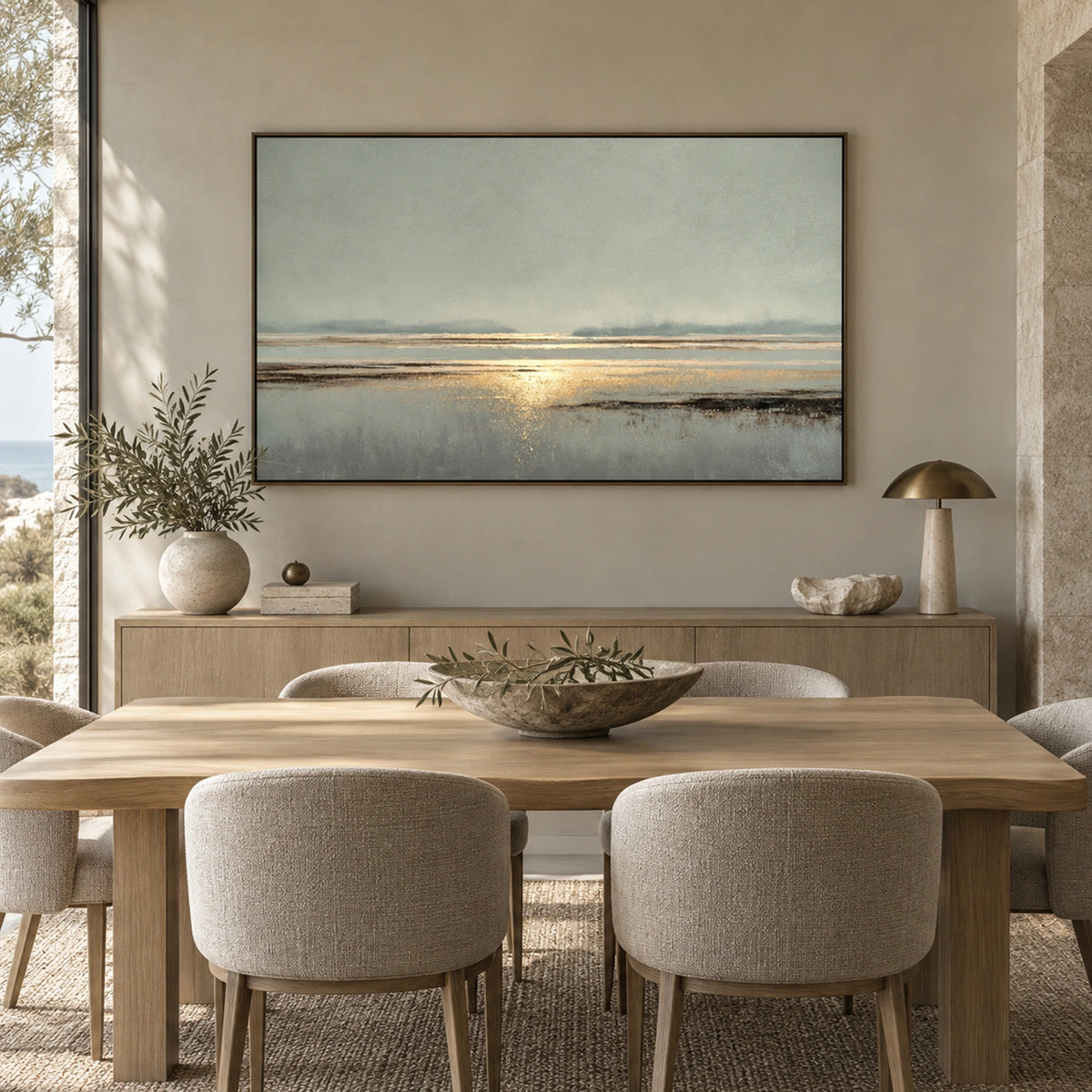 Sea & Sky Abstract Wall Art #MS370