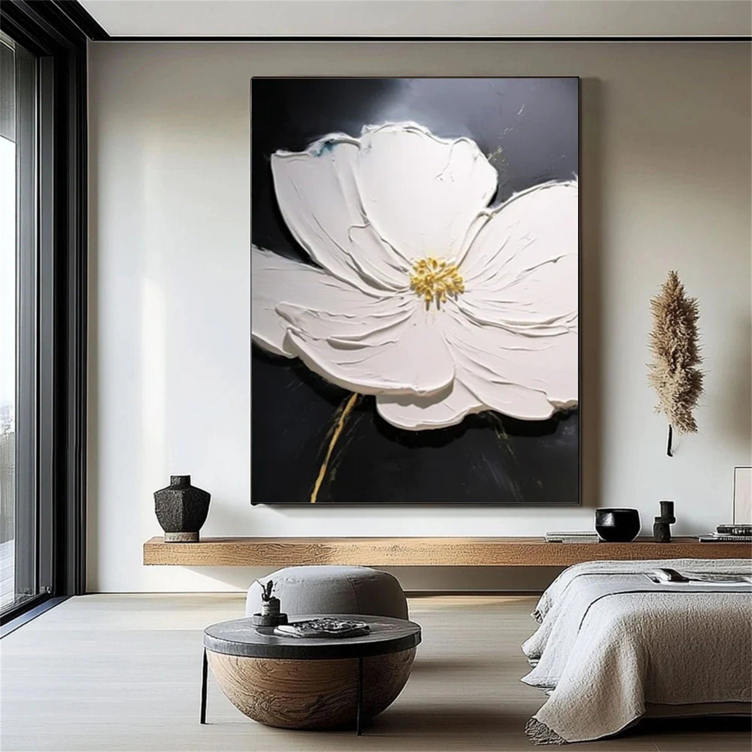 Flower & Tree Abstract Textured Wall Art #ML131