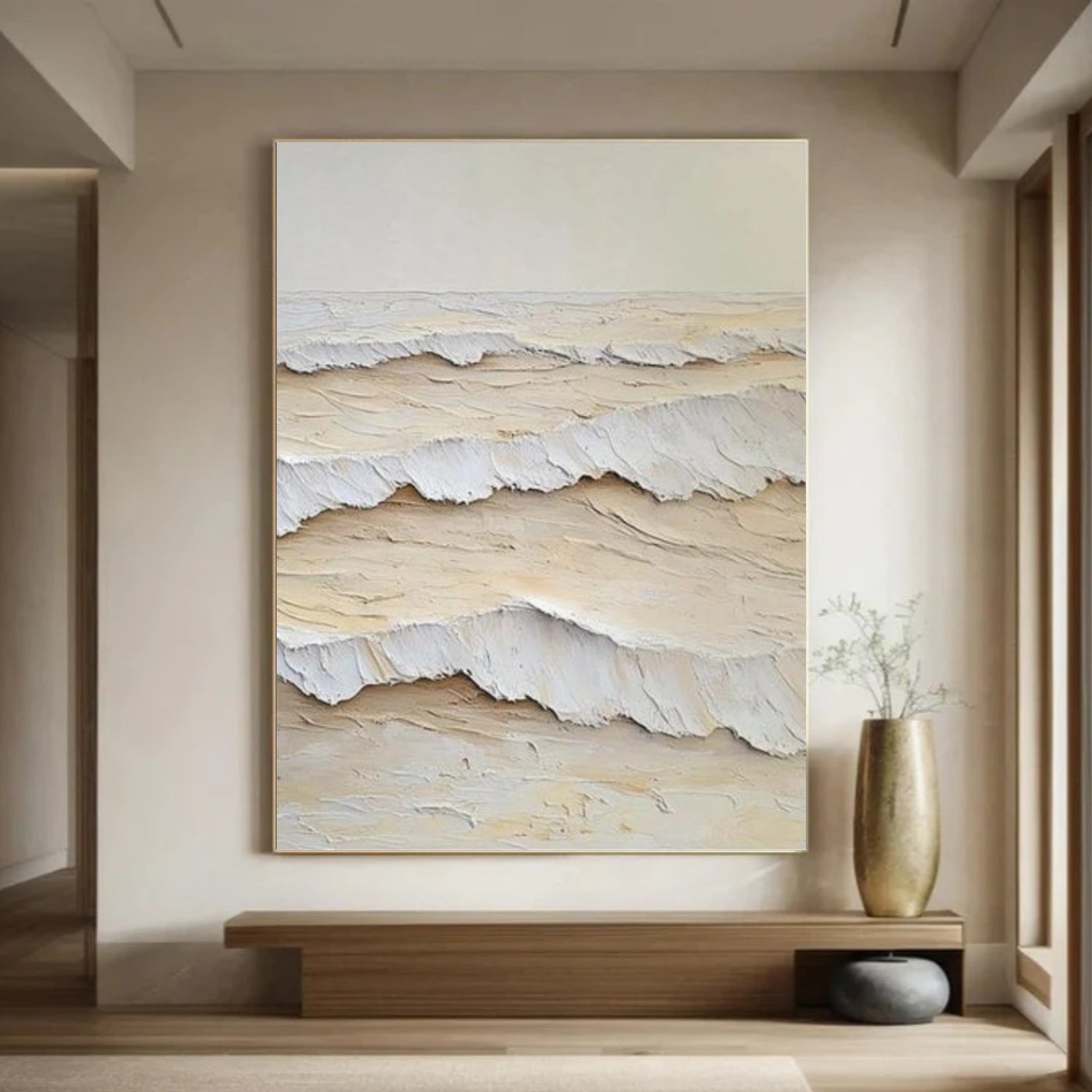 Sea & Sky Abstract Textured Wall Art #MS236