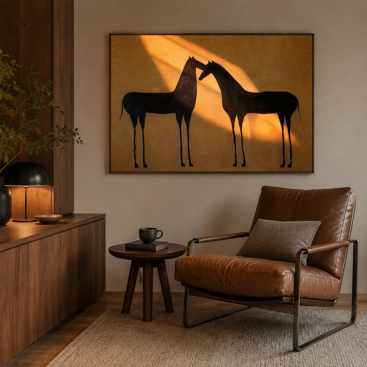 Abstract Animal Horse Wall Art #AL221