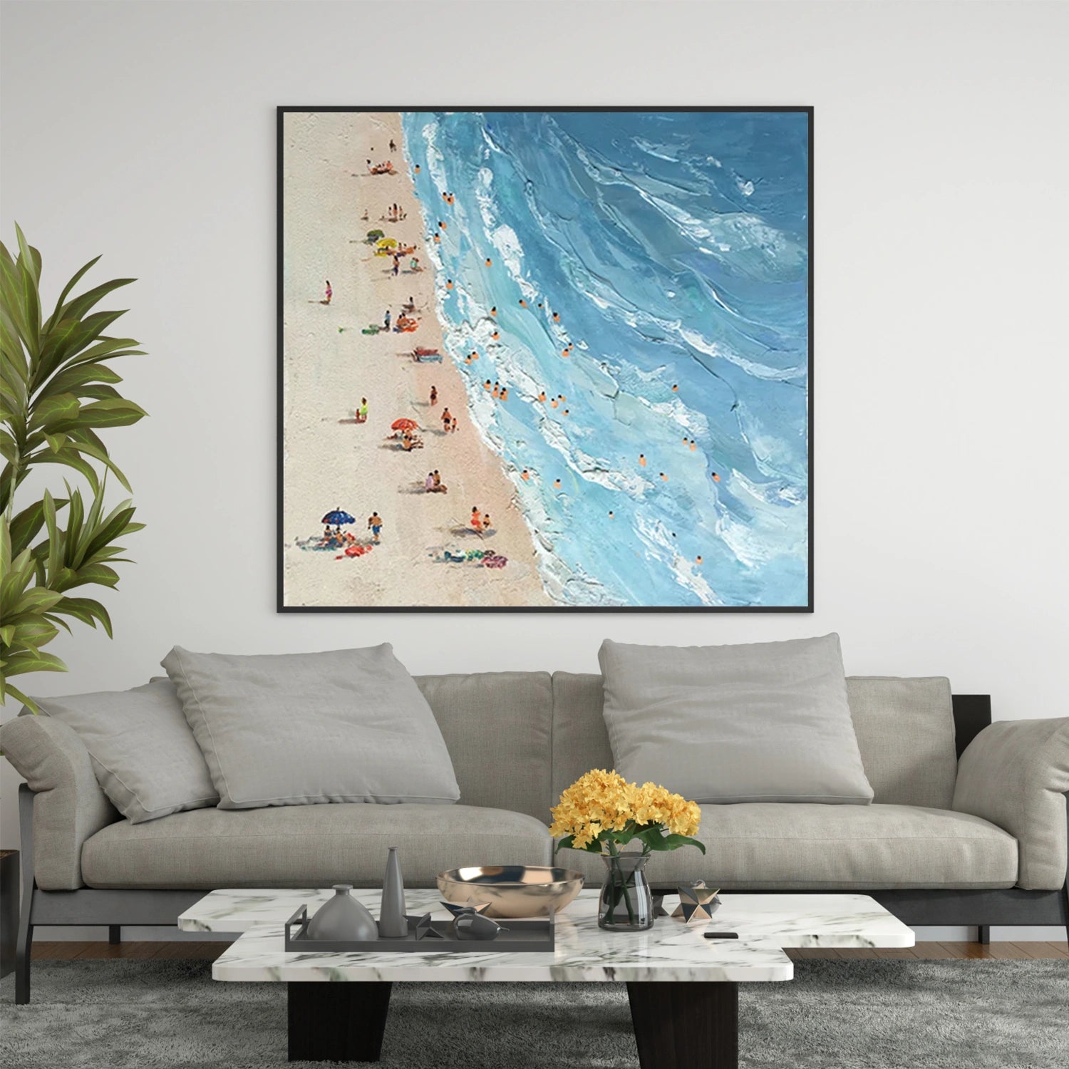 Swimming Sport Textured Wall Art #SA030