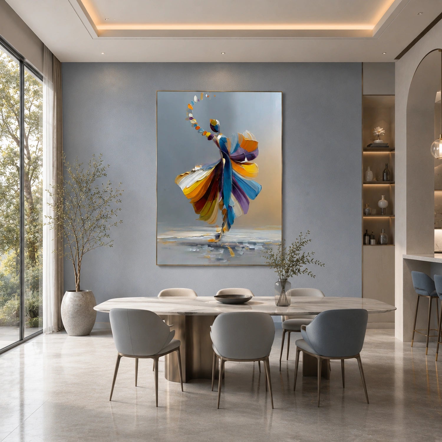 Abstract Portrait Wall Art #AP130
