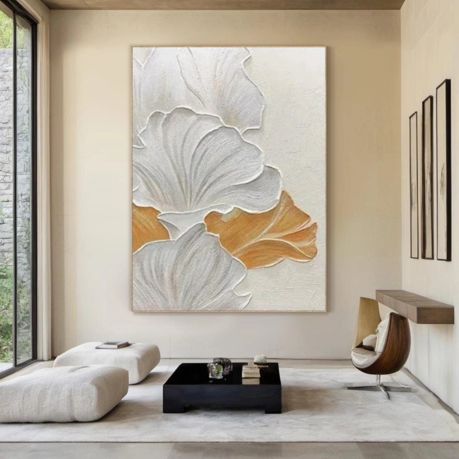 Flower & Tree Abstract Textured Wall Art #ML230