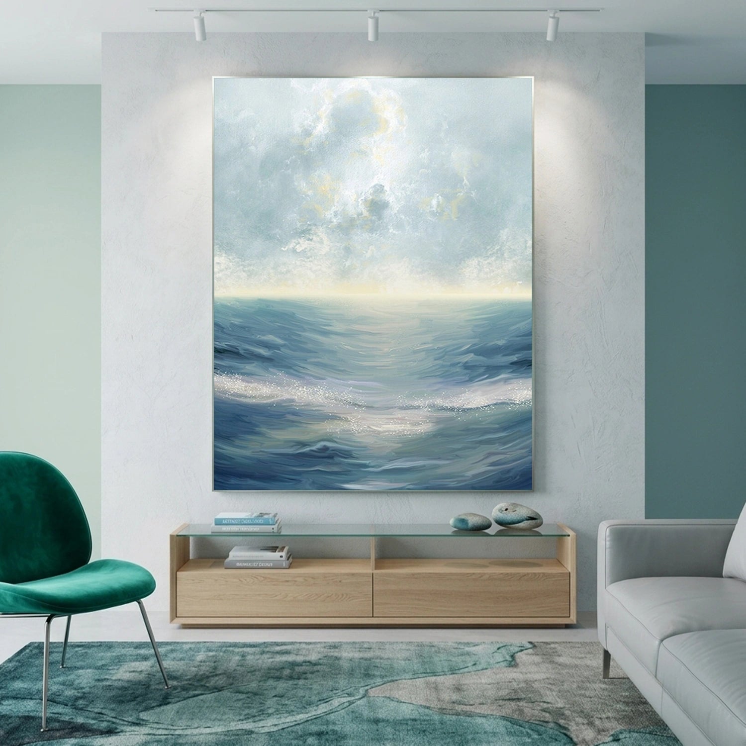 Sea & Sky Abstract Wall Art #MS305