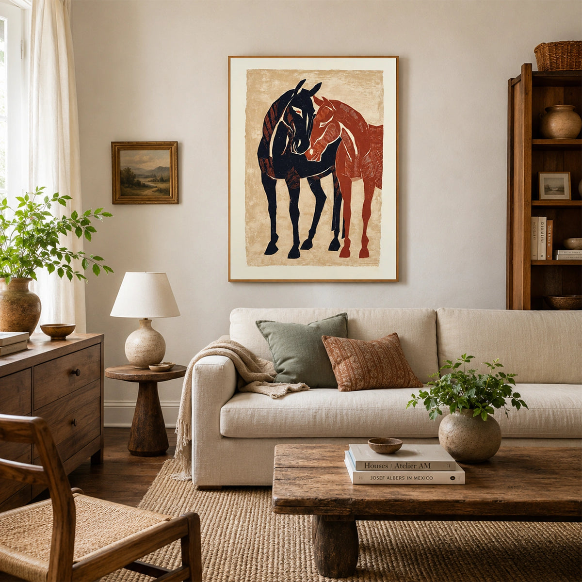 Abstract Animal Horse Wall Art #AL231