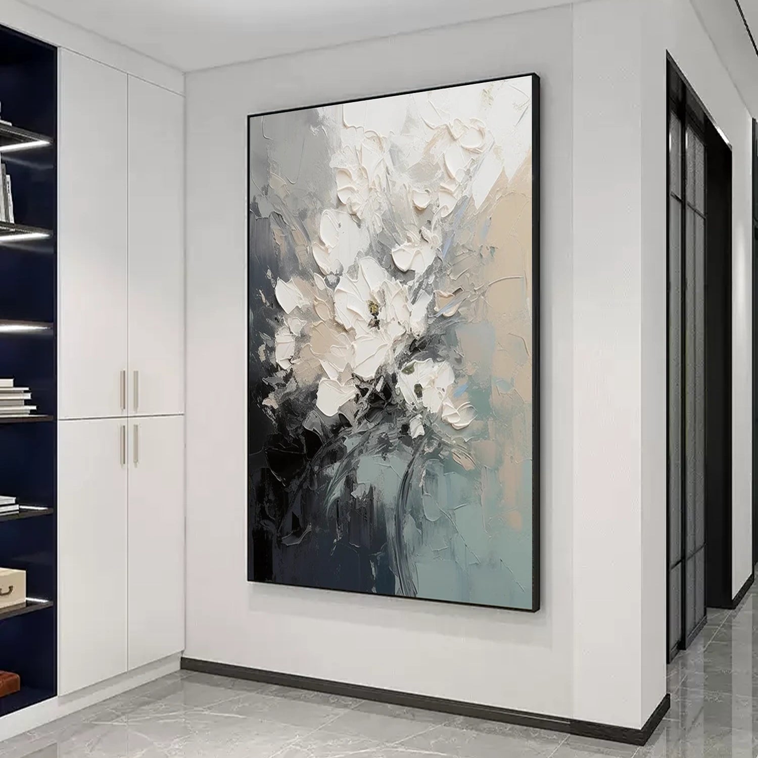 Flower & Tree Abstract Textured Wall Art #ML104