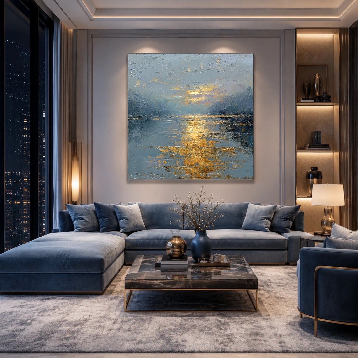 Sea & Sky Abstract Wall Art #MS339