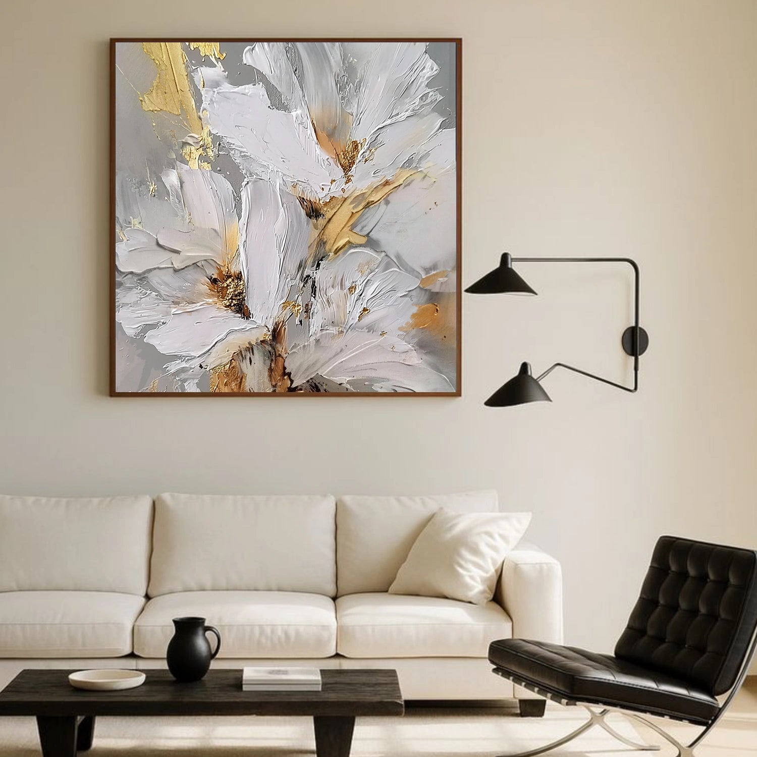 Flower & Tree Abstract Textured Wall Art #ML228