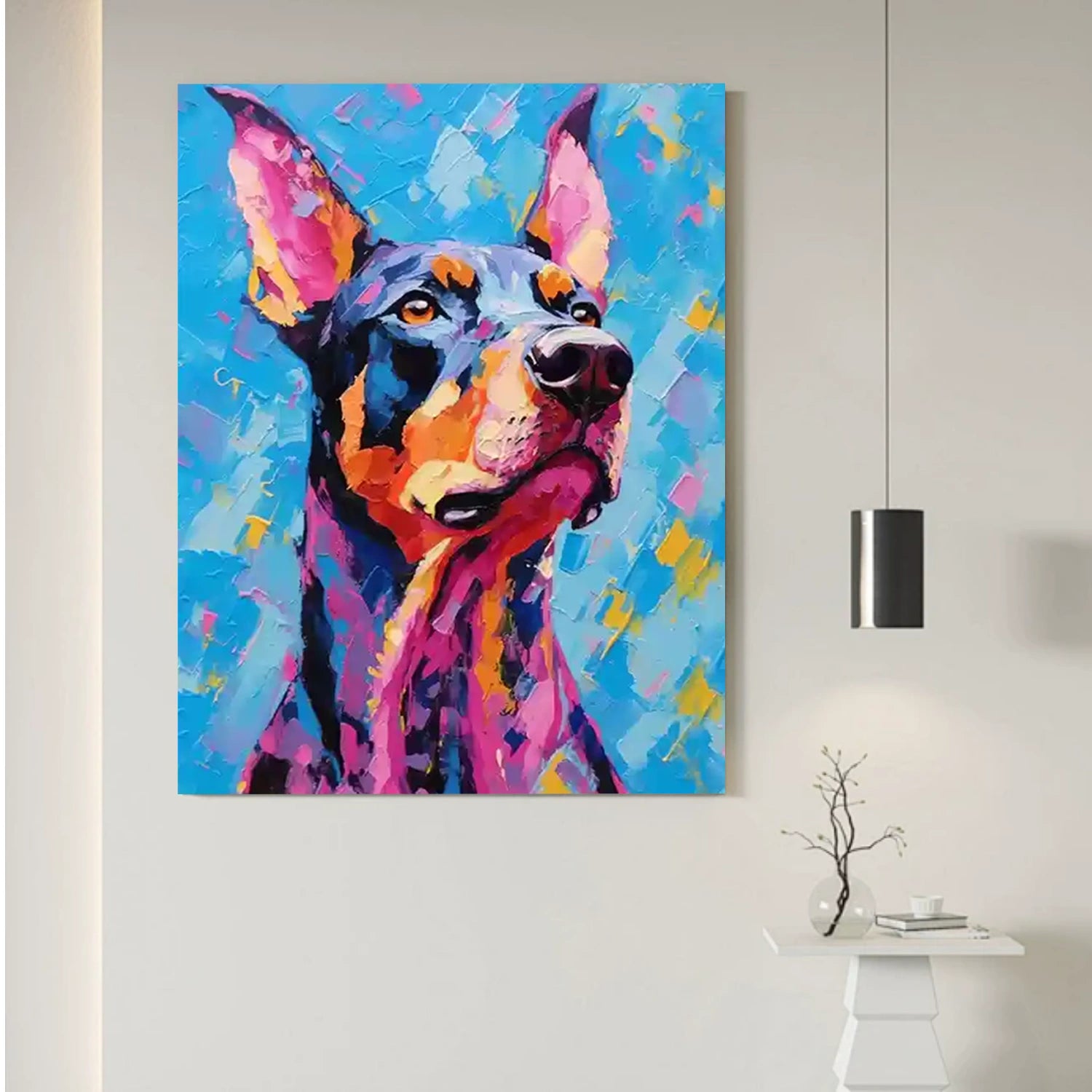 Abstract Animal Dog Wall Art #AL117