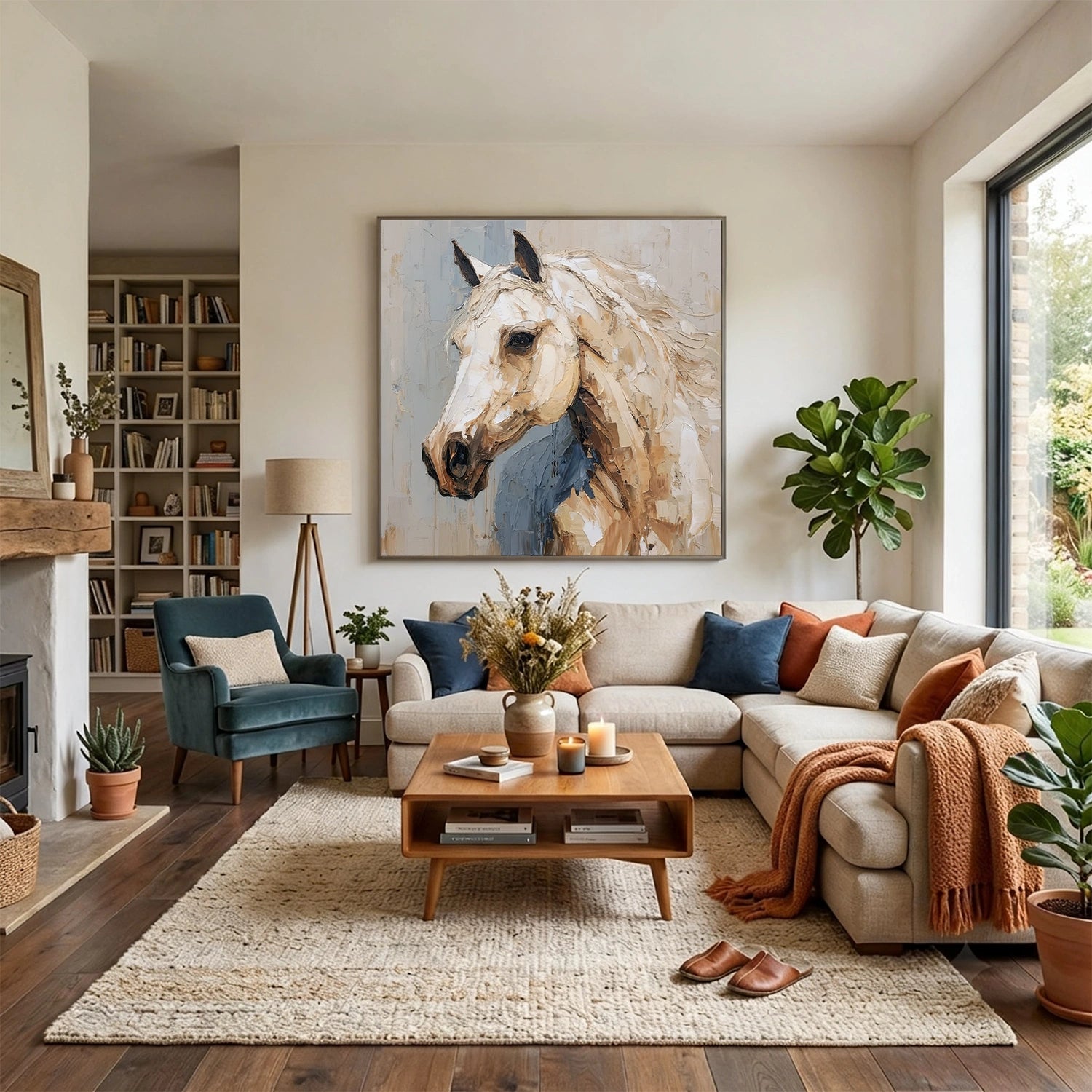Abstract Animal Horse Wall Art #AL216