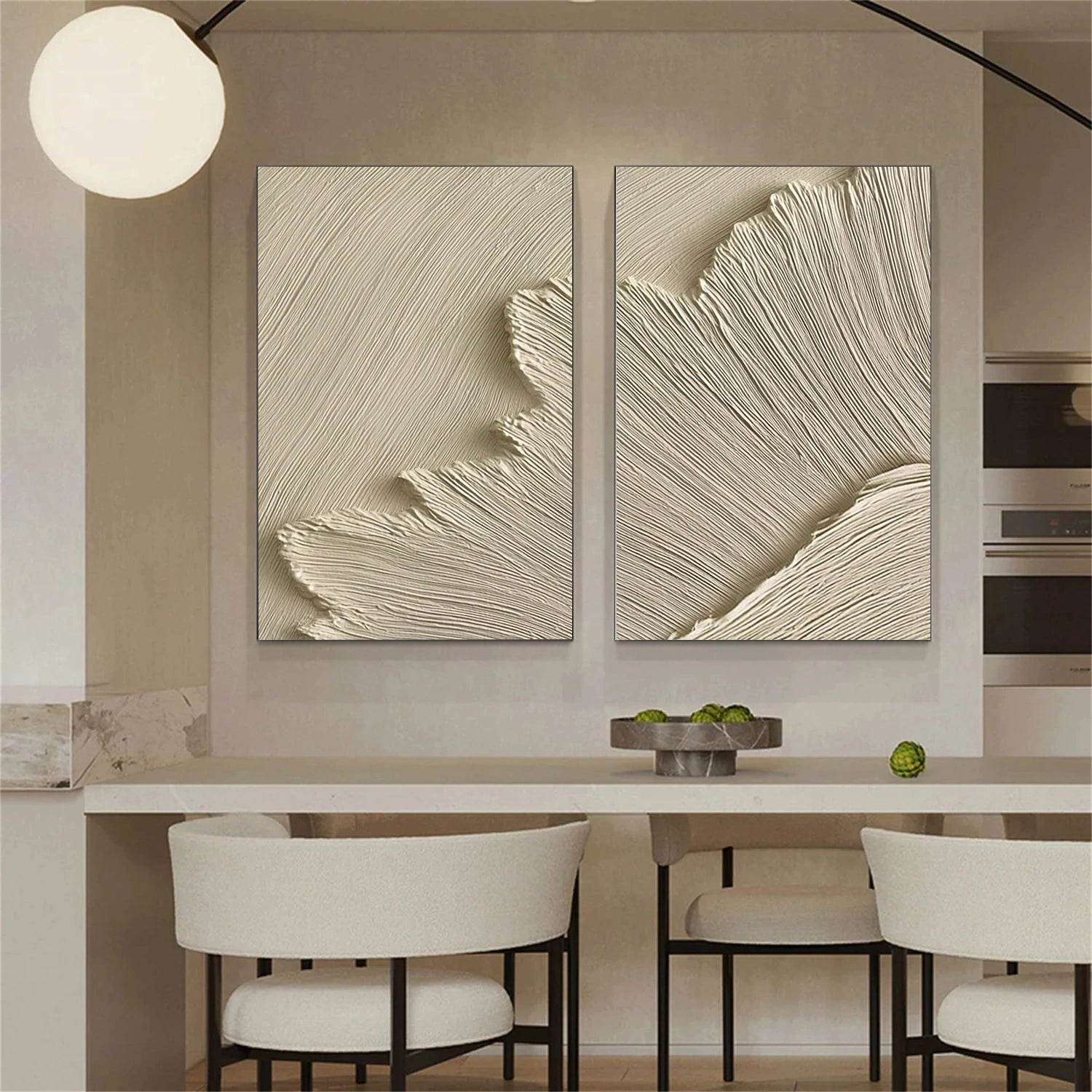 Sea & Sky Minimalist Textured Wall Art Set of 2 #MS248