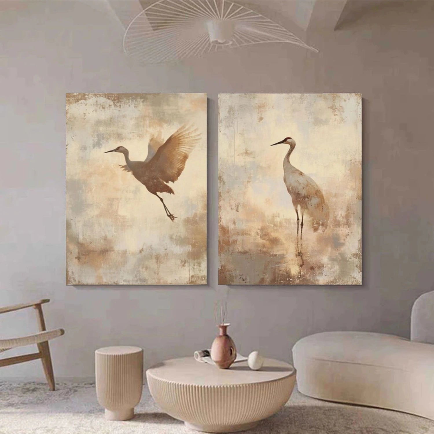 Abstract Animal Wall Art Set of 2 #AL143