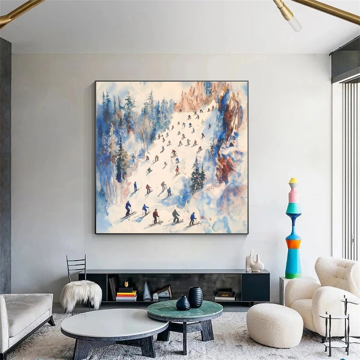 Skiing Sport Wall Art #SA037