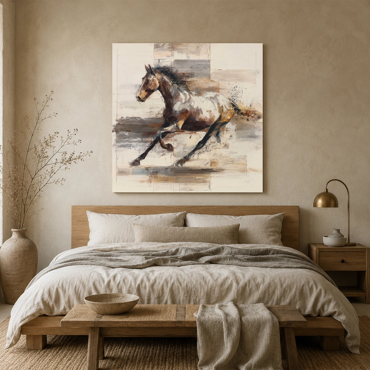 Abstract Animal Horse Wall Art #AL233