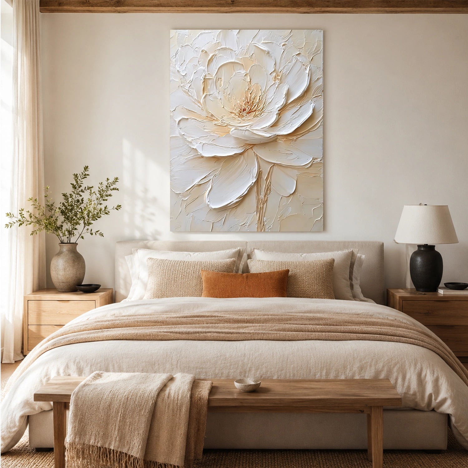 Flower & Tree Abstract Textured Wall Art #ML257