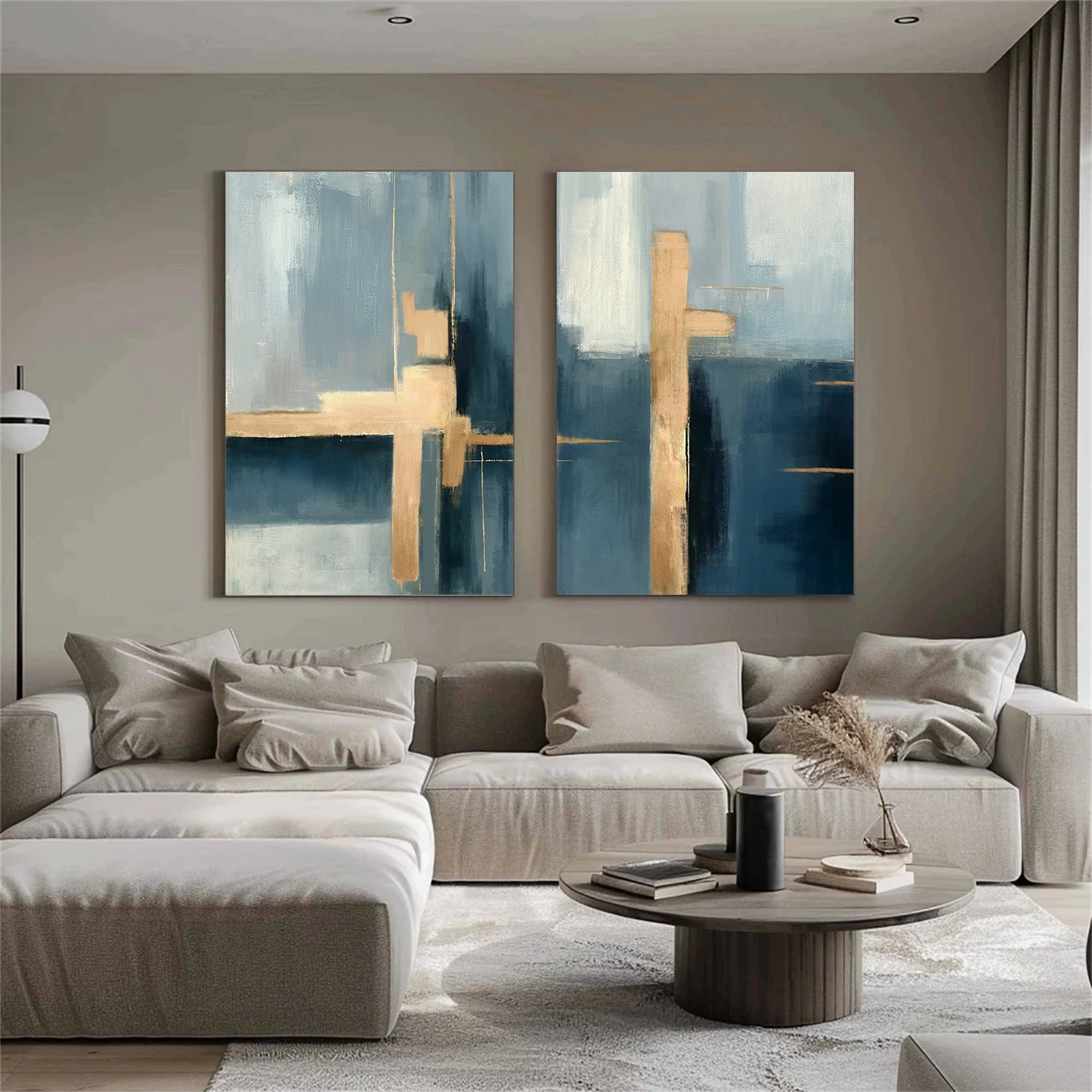 Abstract Set of 2 Canvas Art #WS589
