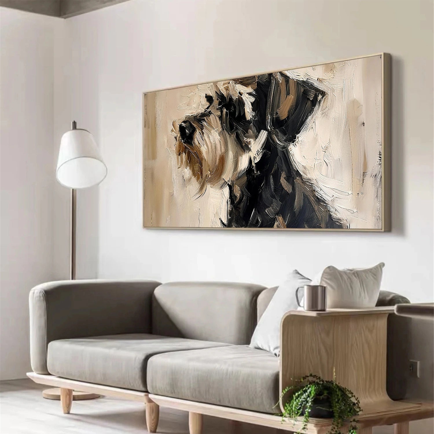 Abstract Animal Dog Wall Art #AL193