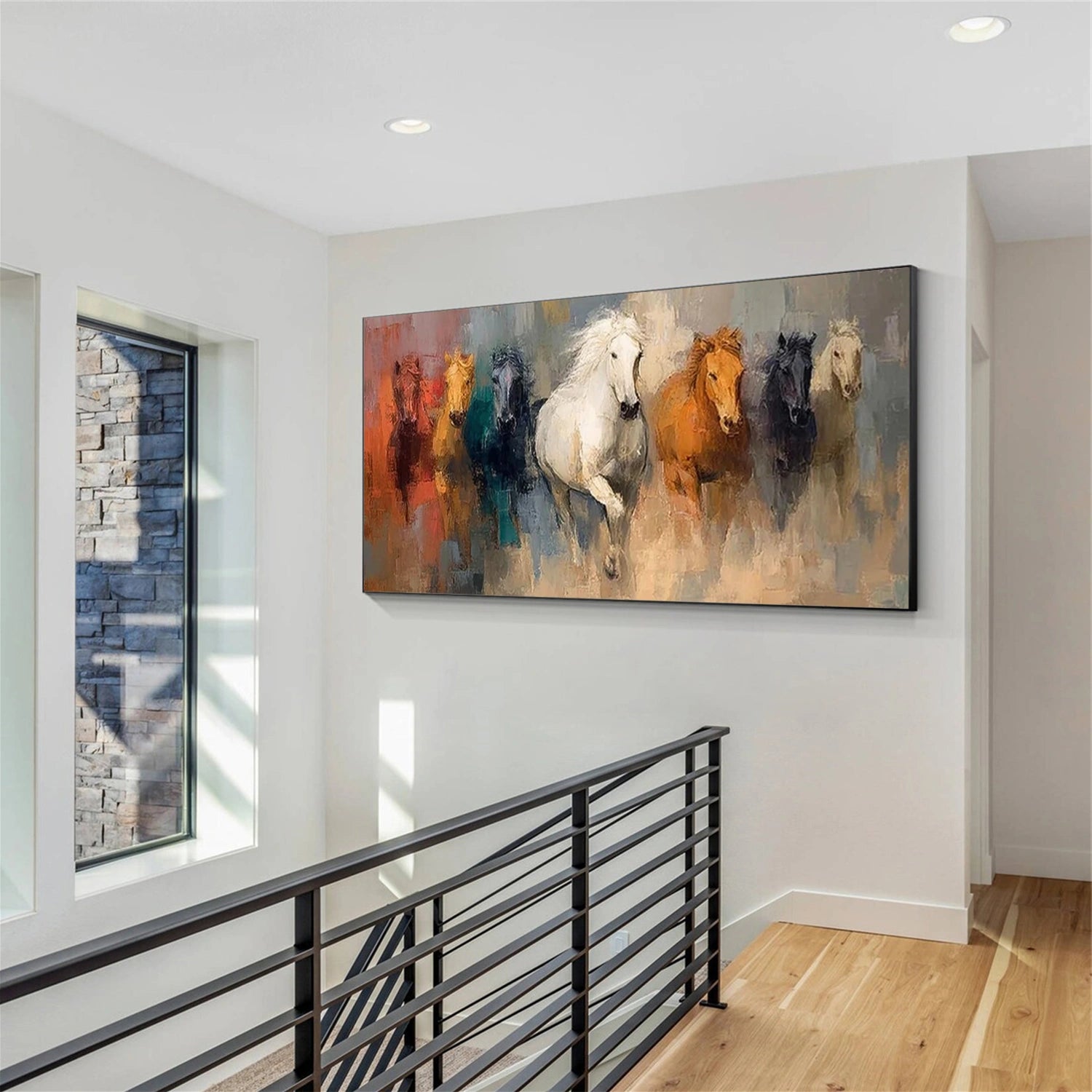 Abstract Animal Horse Wall Art #AL186
