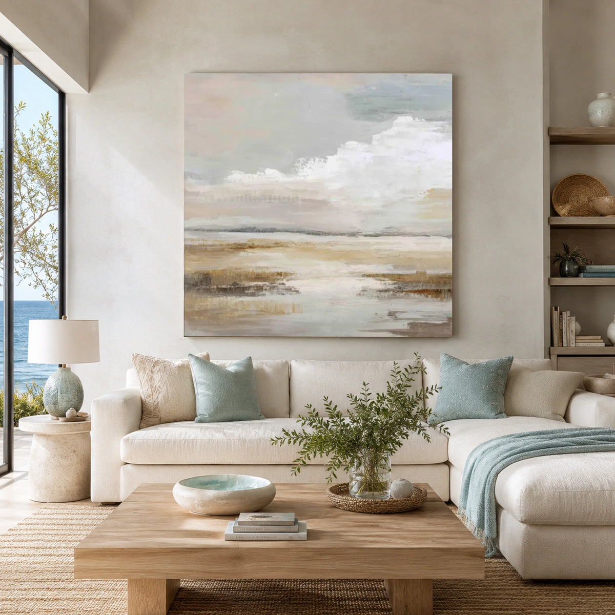 Sea & Sky Abstract Wall Art #MS380