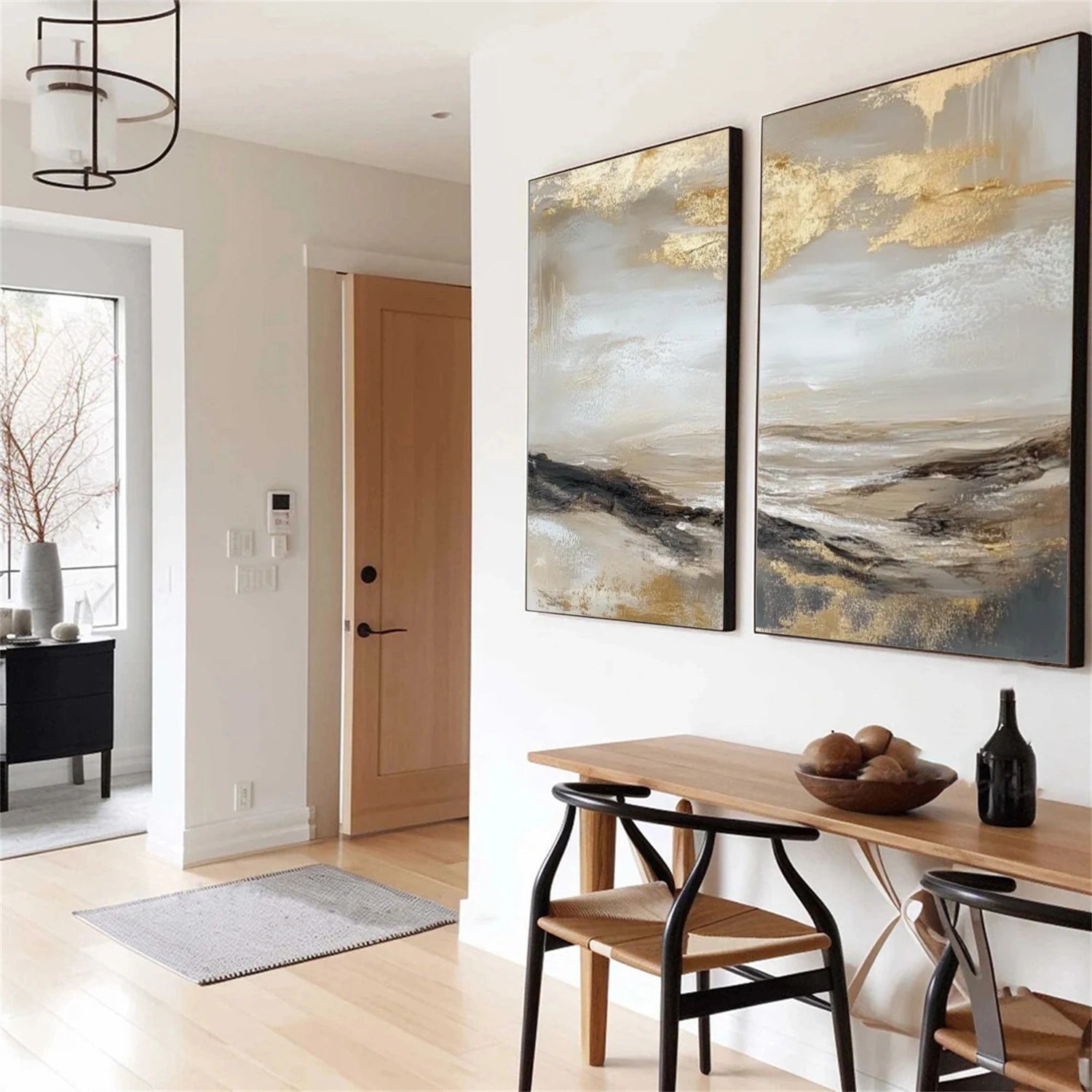 Abstract Canvas Art Set of 2 #WS859