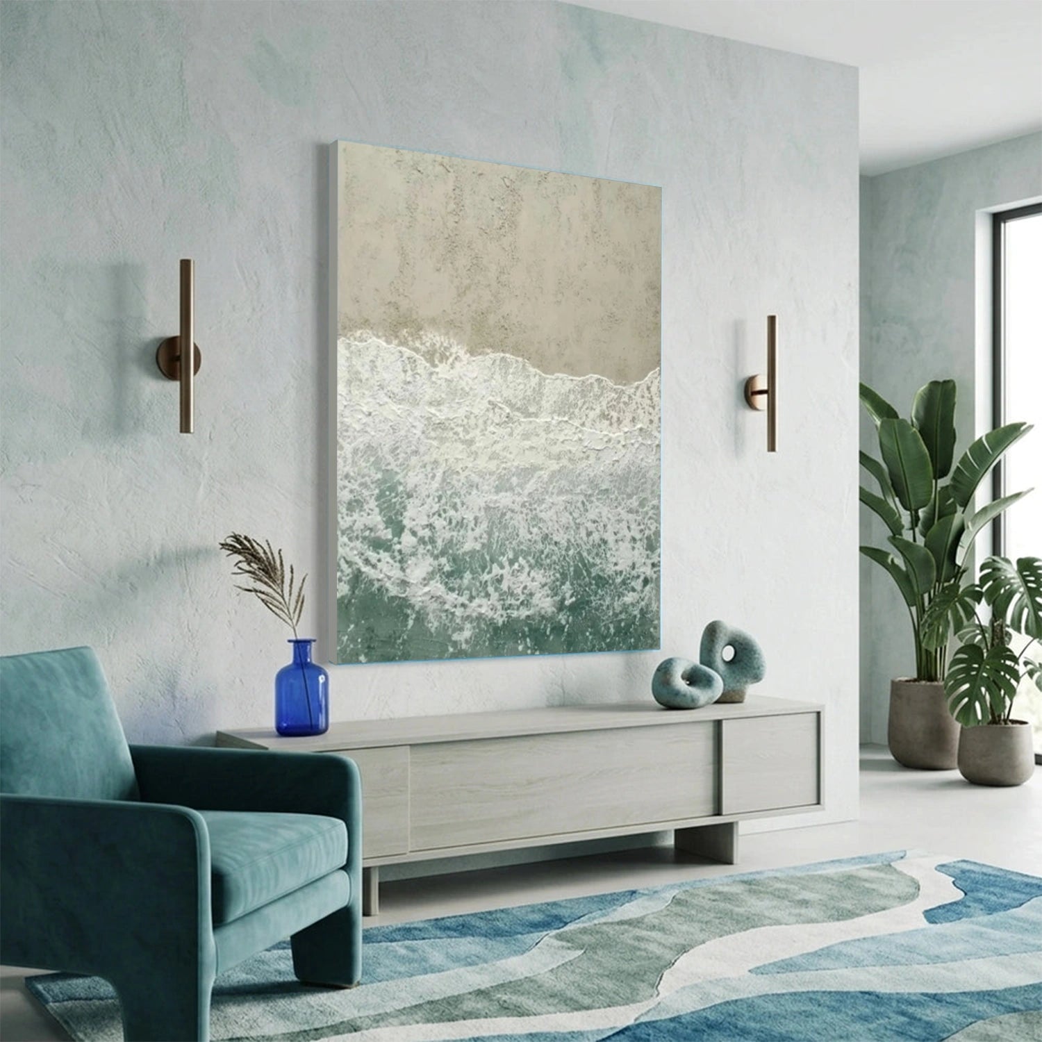 Sea & Sky Abstract Wall Art #MS319
