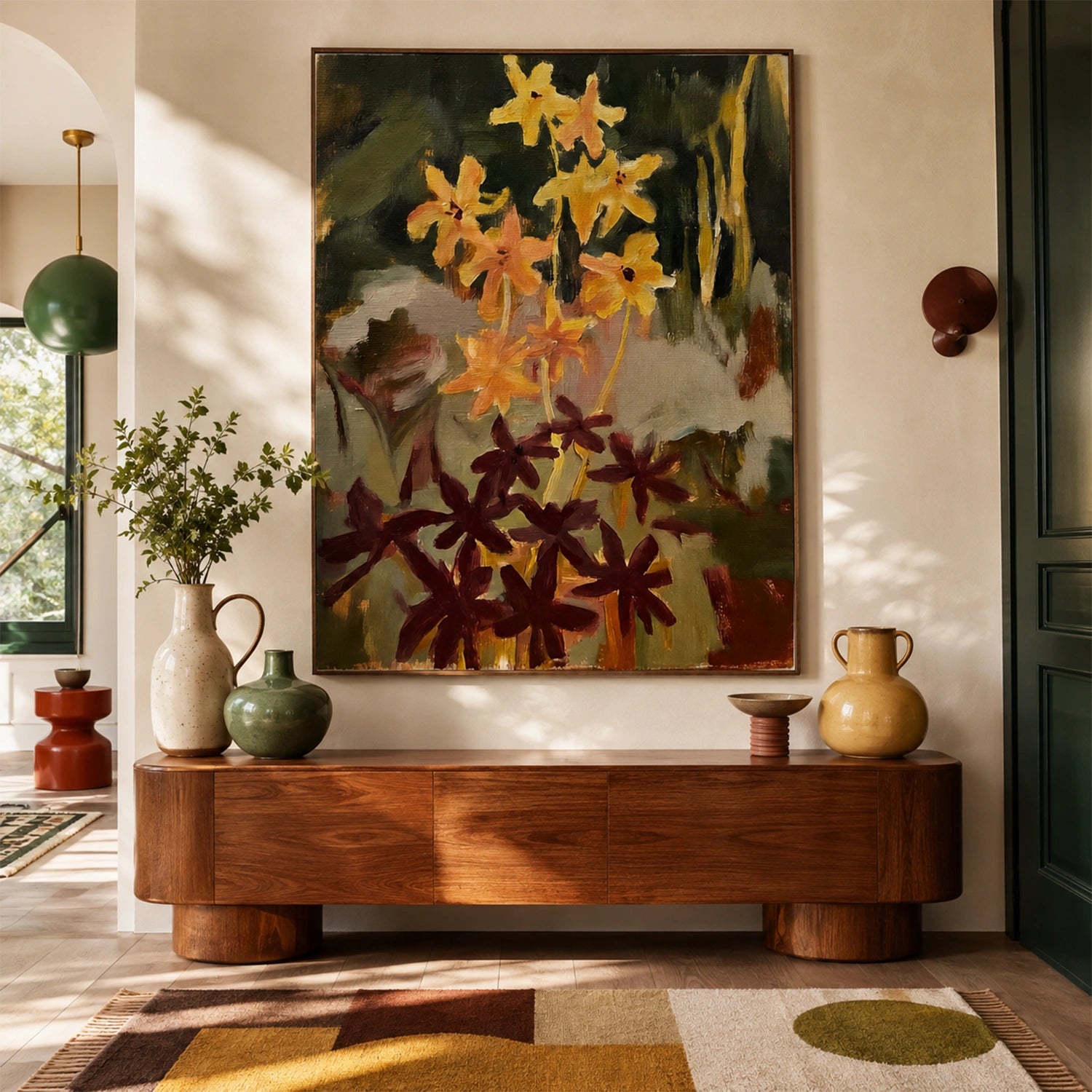 Flower & Tree Abstract Wall Art #ML268