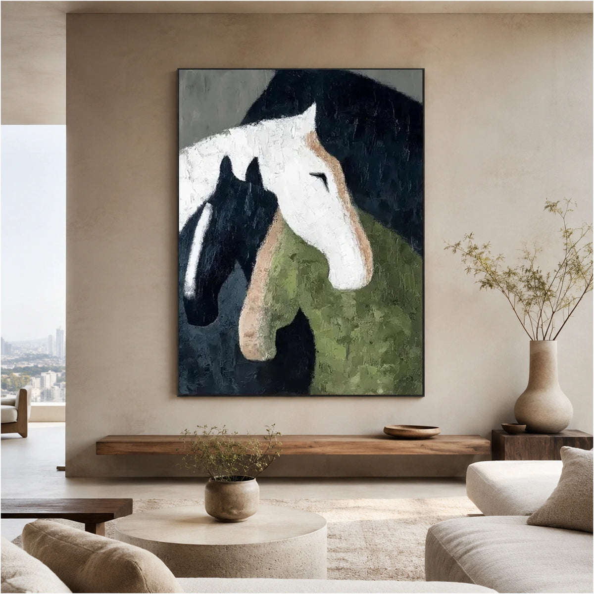 Abstract Animal Horse Wall Art #AL230