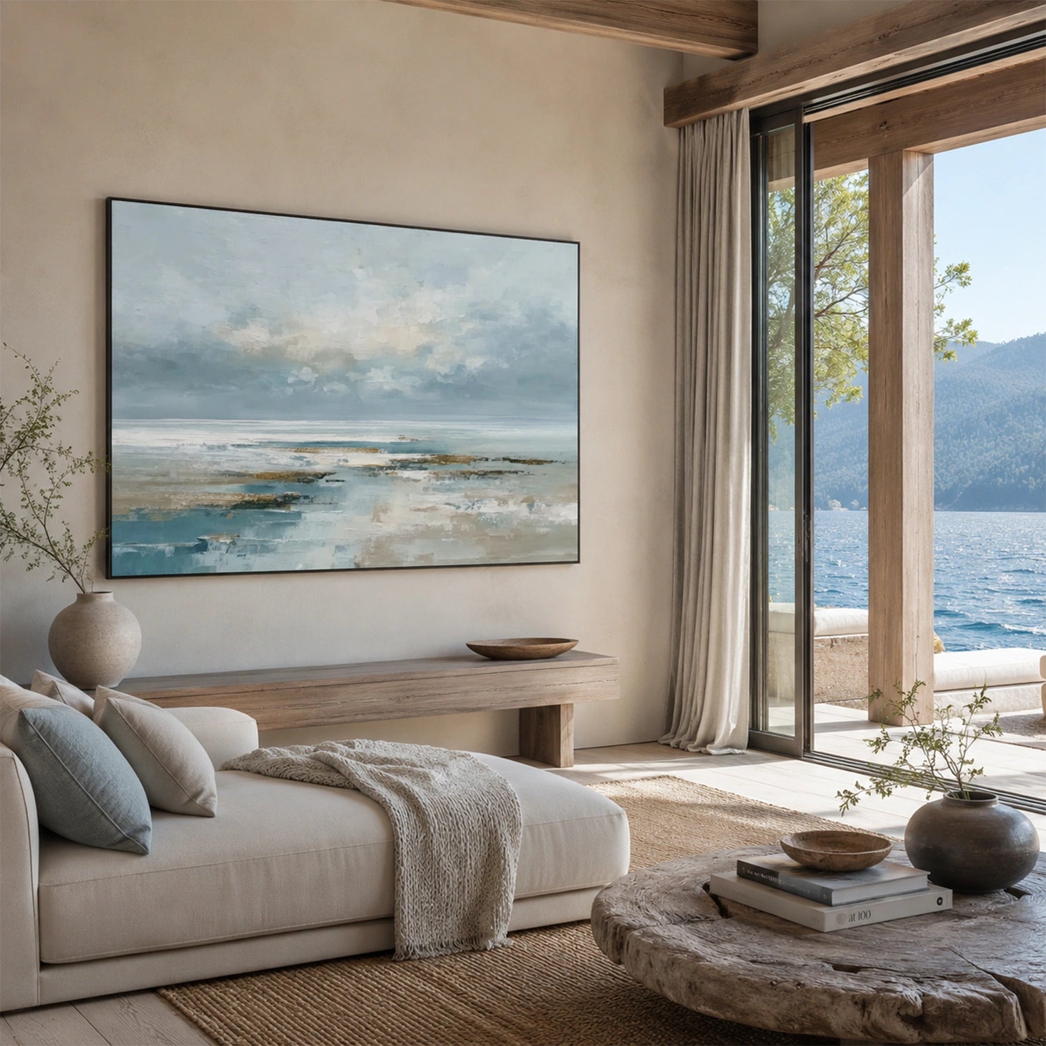 Sea & Sky Abstract Wall Art #MS348