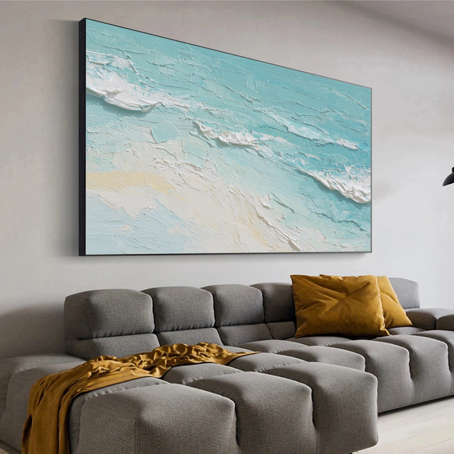 Sea & Sky Abstract Textured Wall Art #MS152
