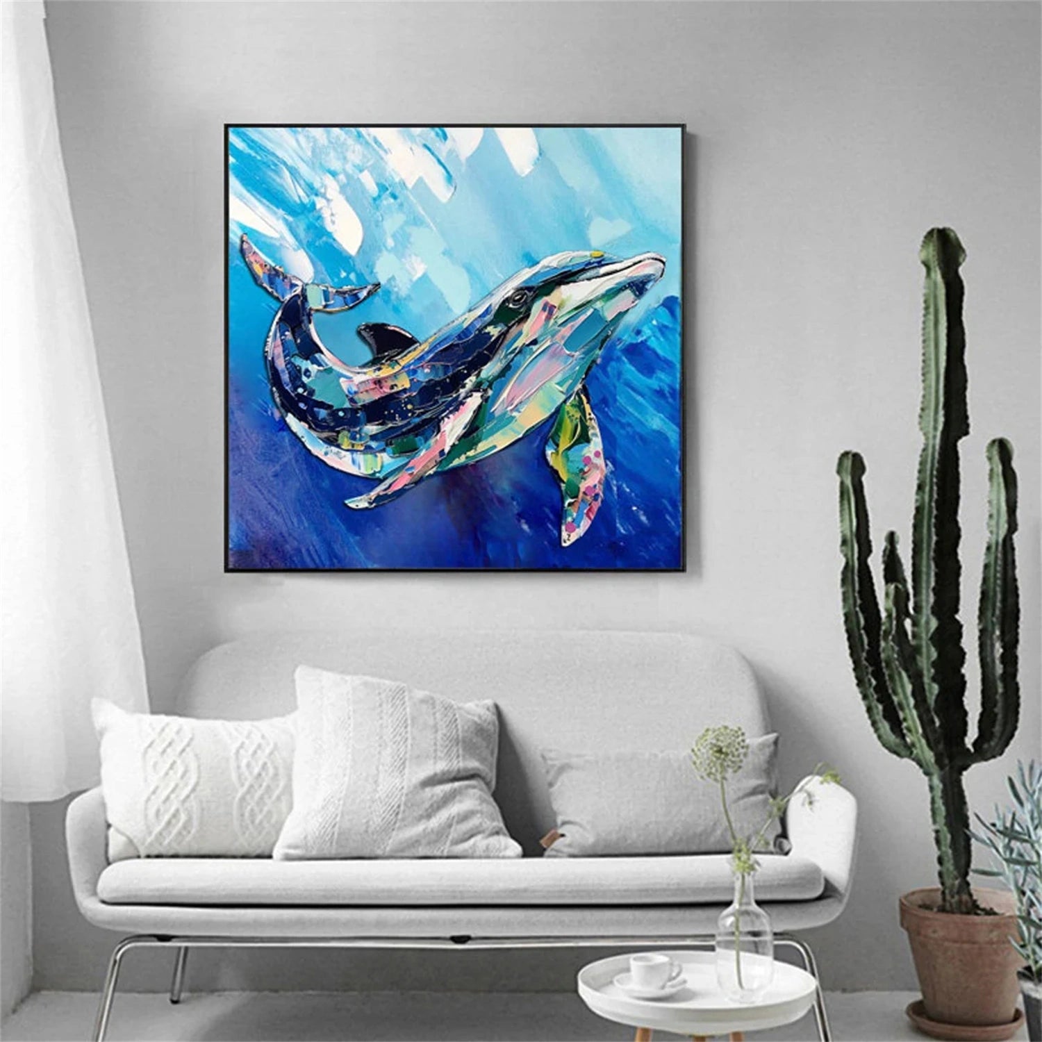 Colorful Abstract Animal Wall Art #AL095