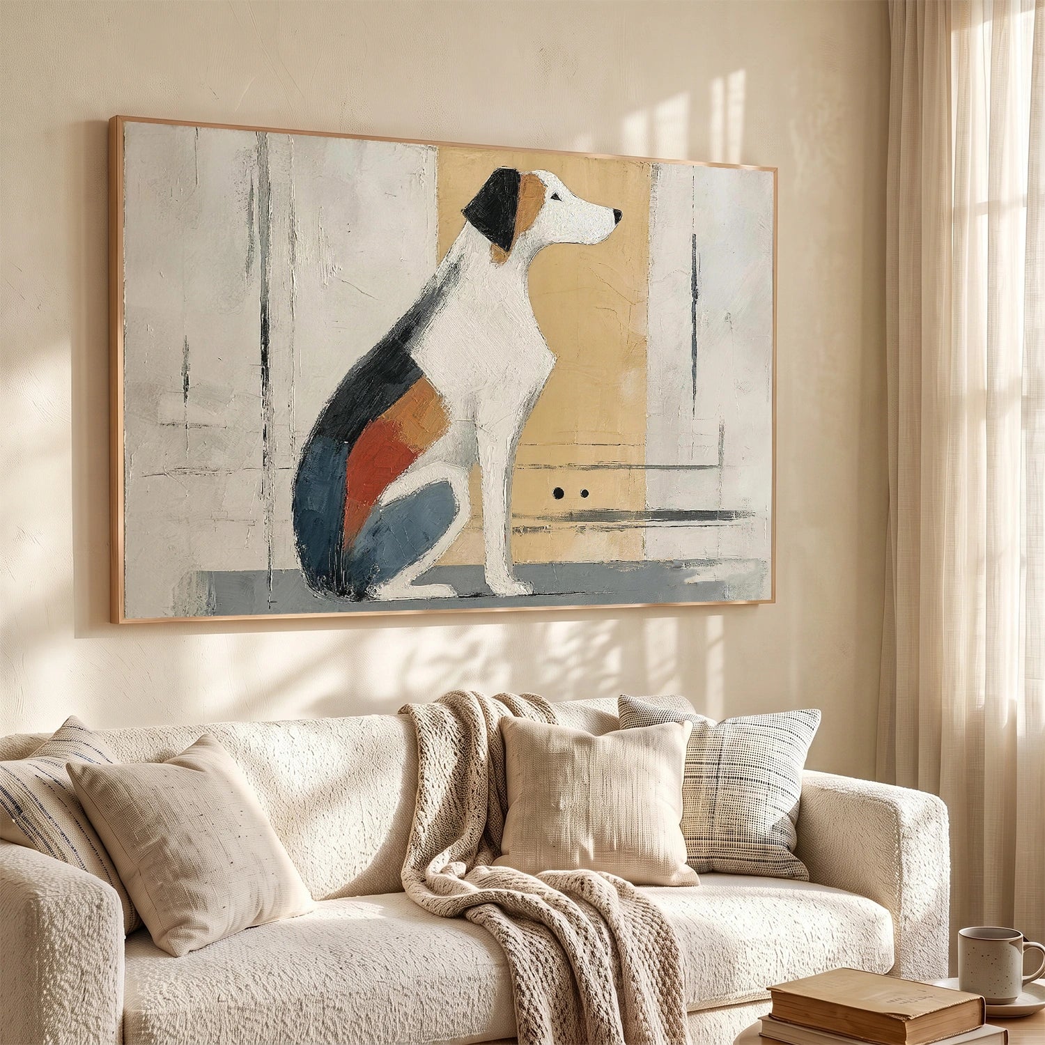 Abstract Animal Dog Wall Art #AL213