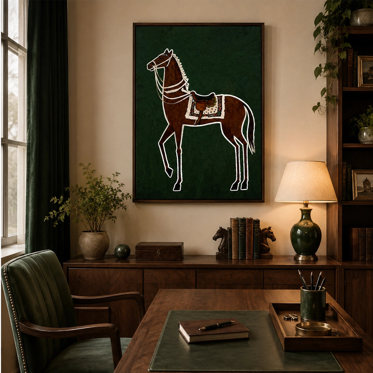 Abstract Animal Horse Wall Art #AL227