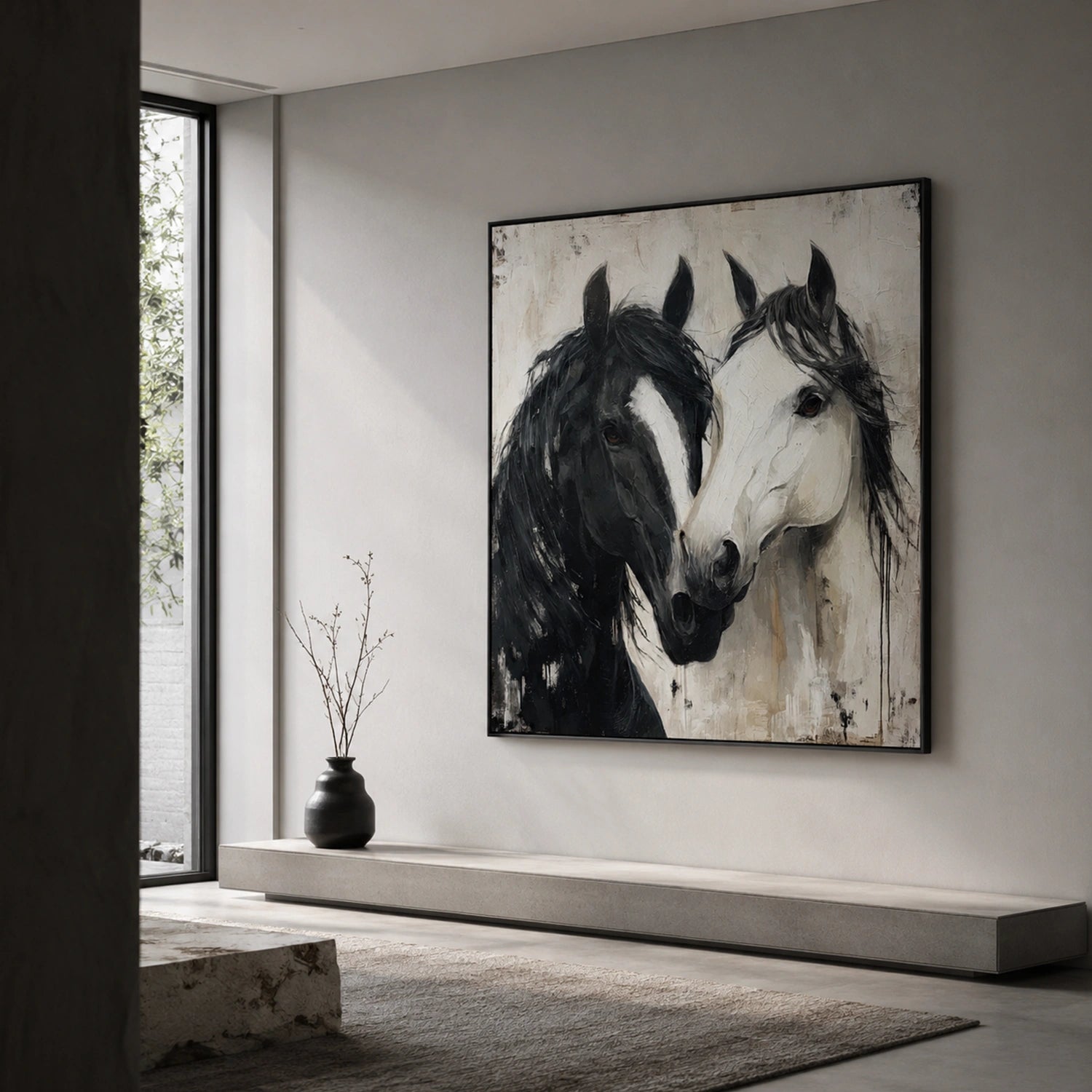 Abstract Animal Horse Wall Art #AL217